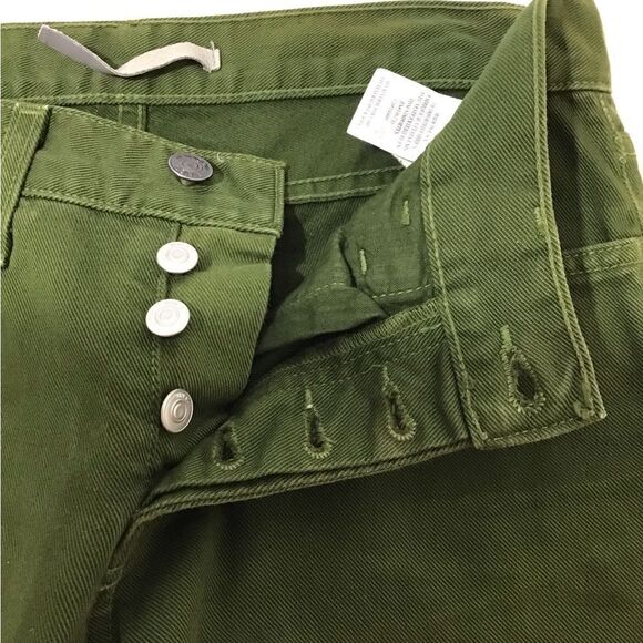 Vince Men Green Twill Denim Jeans New Size 28 - Picture 9 of 15